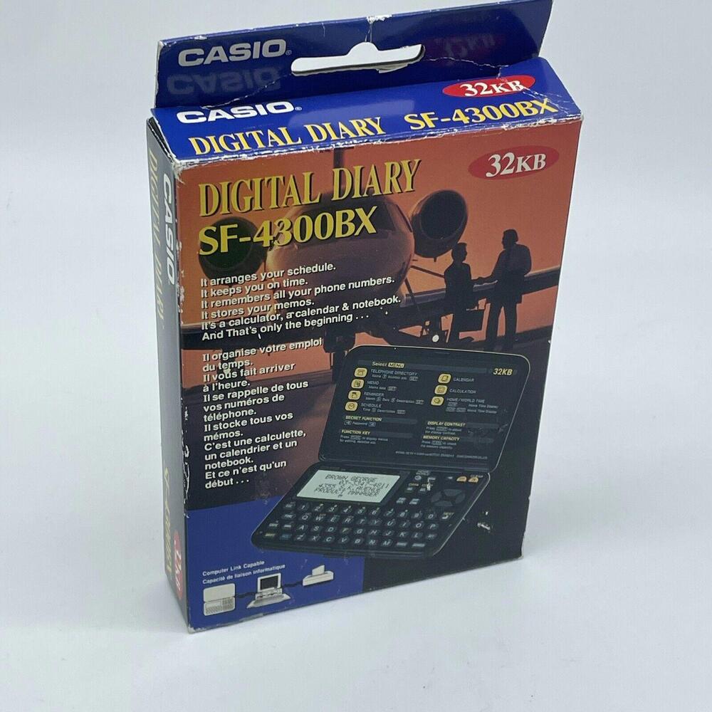 Vintage CASIO Digital Diary SF-4300bx organizer-Pocket Calculator 32kb